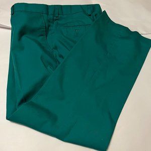 Vtg John Weitz By Glen Oaks Kelly Green Casual Pants Caddy Shack Golf Leisure